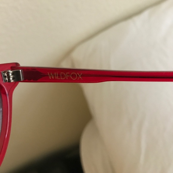 Red Cat Eye Wildfox Sunglasses - Picture 4 of 4